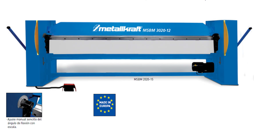 Plegadora Semimotorizada Metallkraft MSBM 2020-15.